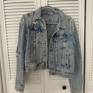 Free People Jean Jacket Size small